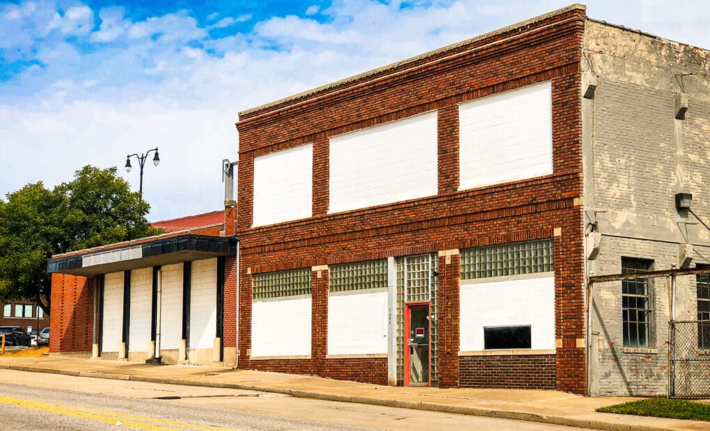 Brick storefront building in Midtown available
