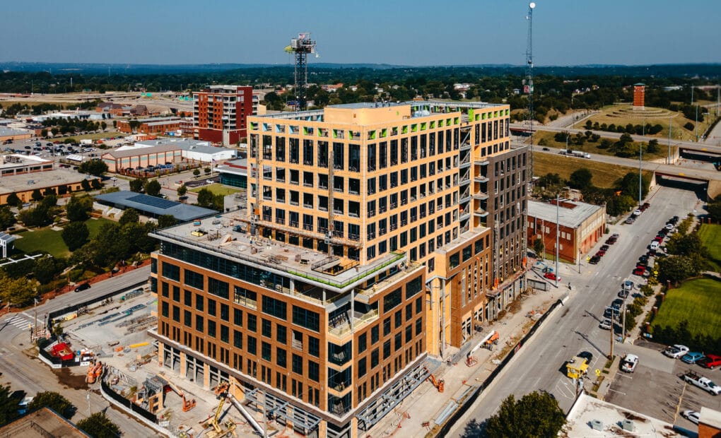 New office building being constructed in downtown Tulsa Oklahoma